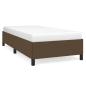 Preview: Bettgestell ohne Matratze Dunkelbraun 100x200 cm Stoff