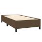 Preview: Bettgestell ohne Matratze Dunkelbraun 100x200 cm Stoff
