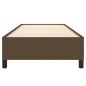 Preview: Bettgestell ohne Matratze Dunkelbraun 100x200 cm Stoff