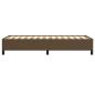 Preview: Bettgestell ohne Matratze Dunkelbraun 100x200 cm Stoff