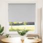 Preview: Verdunkelungsrollo Hellgrau 115x150cm Stoffbreite 110,7cm