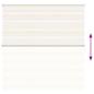 Preview: Doppelrollo Marmorbeige 150x150cm Stoffbreite 145,9 cm Polyester