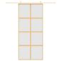 Preview: Schiebetür Golden 90x205 cm Matt ESG-Glas und Aluminium