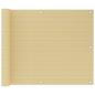 Preview: ARDEBO.de - Balkon-Sichtschutz Beige 75x600 cm HDPE