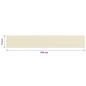 Preview: Balkon Sichtschutz Creme 75x500 cm HDPE