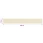 Preview: Balkon Sichtschutz Creme 75x600 cm HDPE