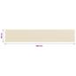 Preview: Balkon Sichtschutz Creme 90x500 cm HDPE