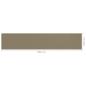 Preview: Balkon-Sichtschutz Taupe 120x600 cm HDPE