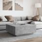 Preview: Couchtisch Betongrau 100x100x40 cm Holzwerkstoff