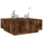 Preview: ARDEBO.de - Couchtisch Räuchereiche 100x100x40 cm Holzwerkstoff