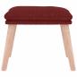 Preview: Fußhocker Weinrot 45x29,5x35 cm Stoff