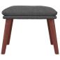 Preview: Fußhocker Dunkelgrau 45x29,5x35 cm Stoff