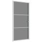 Preview: Innentür 102,5x201,5 cm Weiß ESG-Glas und Aluminium