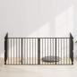 Preview: Hundetor 4 stk. Schwarz 100 x 80 cm Verzinkter Stahl