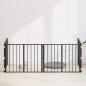 Preview: ARDEBO.de - Hundetor 4 stk. Schwarz 80 x 60 cm Verzinkter Stahl