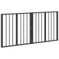 Preview: Hundetor 2 stk. Schwarz 60 x 60 cm Verzinkter Stahl