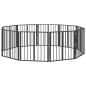 Preview: Hundetor 10 stk. Schwarz 60 x 60 cm Verzinkter Stahl