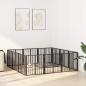 Preview: Hundetor 12 stk. Schwarz 60 x 60 cm Verzinkter Stahl
