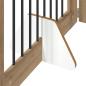 Preview: Klappbares Hundetor mit Ständern 4 stk. Artisan-Eiche 321 cm