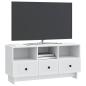 Preview: TV-Schränk mit Schubladen Weiß 102 x 34,5 x 50 cm Holzwerkstoff