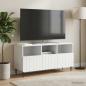 Preview: TV-Schränk mit Schubladen Weiß 102 x 34,5 x 50 cm Holzwerkstoff