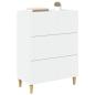Preview: Schubladenschrank Weiß 66 x 34,5 x 90 cm Holzwerkstoff