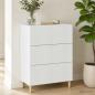 Preview: Schubladenschrank Weiß 66 x 34,5 x 90 cm Holzwerkstoff
