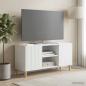 Preview: ARDEBO.de - TV-Schränk Weiß 102 x 34,5 x 50 cm Holzwerkstoff