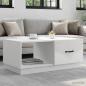 Preview: ARDEBO.de - Couchtisch Weiß 90 x 50 x 37 cm Holzwerkstoff