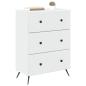Preview: Schubladenschrank Weiß 66 x 34,5 x 90 cm Holzwerkstoff