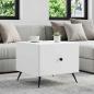 Preview: ARDEBO.de - Couchtisch mit Schubladen Wei? 49 x 50 x 40 cm Holzwerkstoff