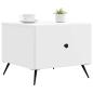 Preview: Couchtisch mit Schubladen Wei? 49 x 50 x 40 cm Holzwerkstoff