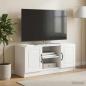 Preview: ARDEBO.de - TV-Schränk Weiß 102 x 34,5 x 47 cm Holzwerkstoff