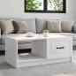 Preview: ARDEBO.de - Couchtisch Weiß 90 x 50 x 37 cm Holzwerkstoff