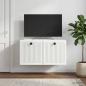 Preview: ARDEBO.de - Wandmontierter TV-Schrank Weiß 59,5 x 41 x 30 cm Holzwerkstoff