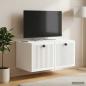 Preview: Wandmontierter TV-Schrank Weiß 59,5 x 41 x 30 cm Holzwerkstoff