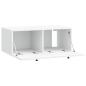 Preview: Wandmontierter TV-Schrank Weiß 78,5 x 41 x 30 cm Holzwerkstoff