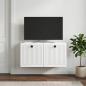 Preview: Wandmontierter TV-Schrank Weiß 59,5 x 31 x 30 cm Holzwerkstoff