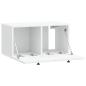 Preview: Wandmontierter TV-Schrank Weiß 59,5 x 31 x 30 cm Holzwerkstoff