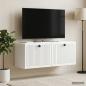 Preview: Wandmontierter TV-Schrank Weiß 78,5 x 31 x 30 cm Holzwerkstoff