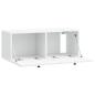 Preview: Wandmontierter TV-Schrank Weiß 78,5 x 31 x 30 cm Holzwerkstoff