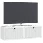Preview: Wandmontierter TV-Schrank Weiß 98 x 31 x 30 cm Holzwerkstoff