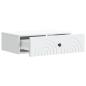 Preview: Wandmontierter Beistelltisch 59 x 34,5 x 17 cm Holzwerkstoff