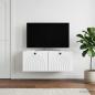Preview: ARDEBO.de - Wandmontierter TV-Schrank Weiß 78,5 x 41 x 30 cm Holzwerkstoff