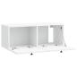 Preview: Wandmontierter TV-Schrank Weiß 78,5 x 31 x 30 cm Holzwerkstoff