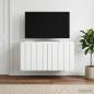 Preview: ARDEBO.de - Wandmontierter TV-Schrank 59,5 x 41 x 30 cm Weiß Holzwerkstoff