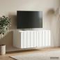 Preview: Wandmontierter TV-Schrank 59,5 x 41 x 30 cm Weiß Holzwerkstoff