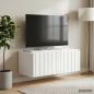 Preview: ARDEBO.de - Wandmontierter TV-Schrank 78,5 x 41 x 30 cm Weiß Holzwerkstoff