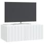 Preview: Wandmontierter TV-Schrank 78,5 x 41 x 30 cm Weiß Holzwerkstoff