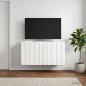 Preview: ARDEBO.de - Wandmontierter TV-Schrank 59,5 x 31 x 30 cm Weiß Holzwerkstoff